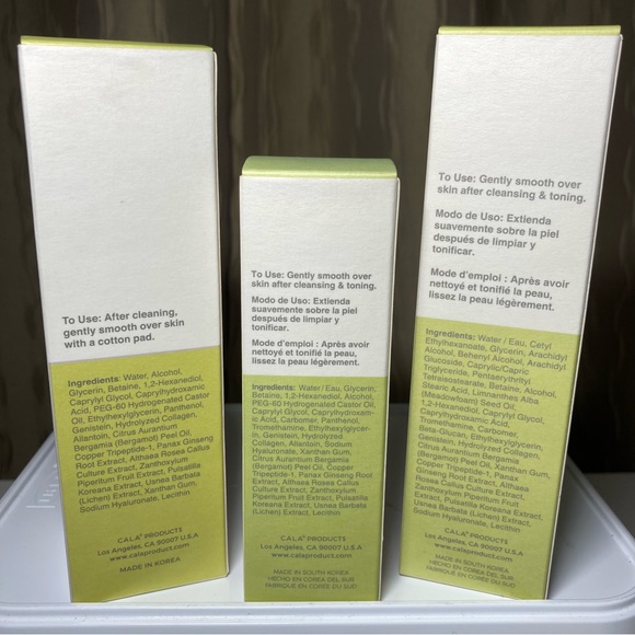 CALA Total Revital Toner 4 Oz, Lotion 3.4 Oz, and Serum 1.7 Oz set of Three - Picture 4 of 12